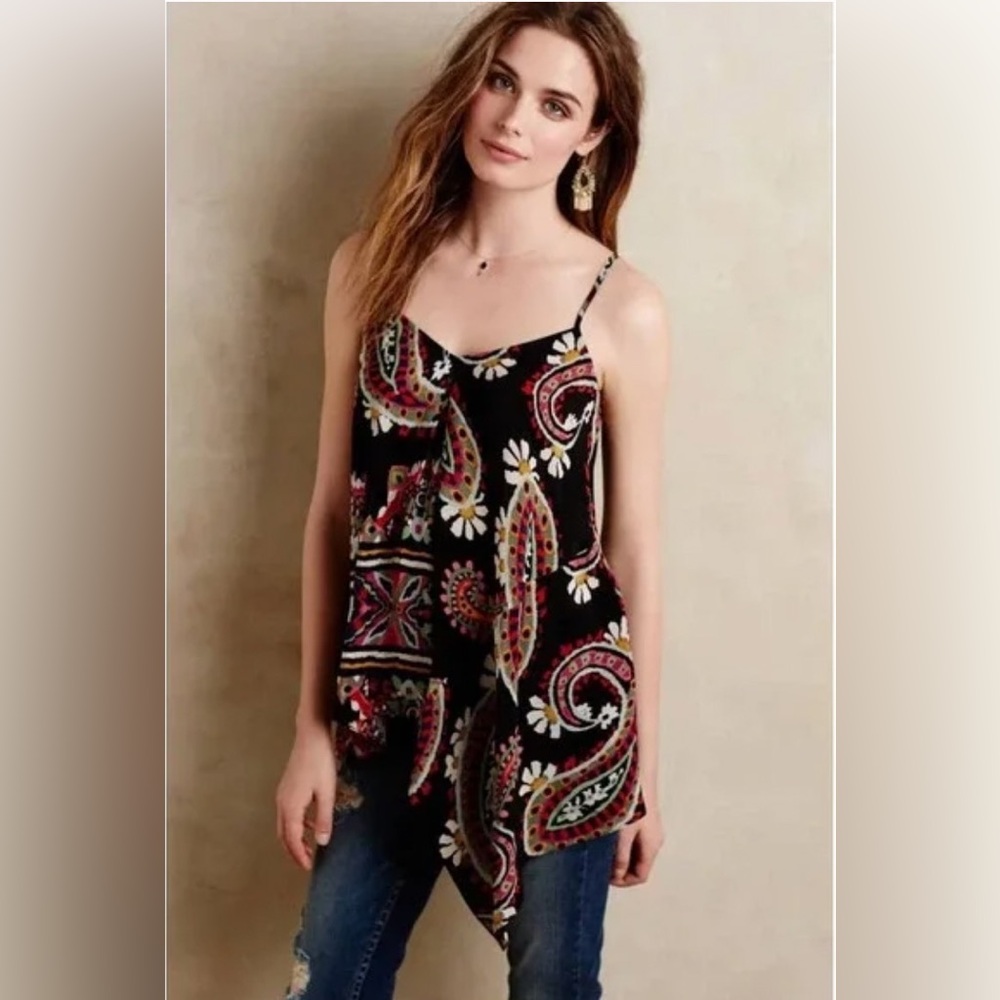 Anthropologie HD in Paris Moonset Silk Tank